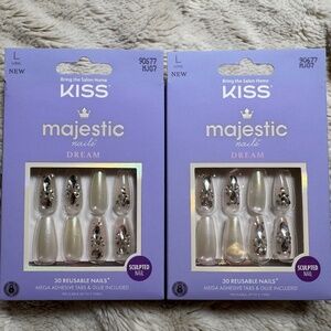 Kiss Majestic Nails Dream Press On Sculpted Long Nails x 2 pack